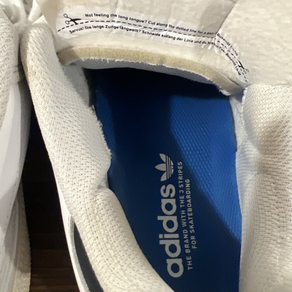 adidas Busenitz White Black 10 1/2 FV5877 - Picture 7 of 9